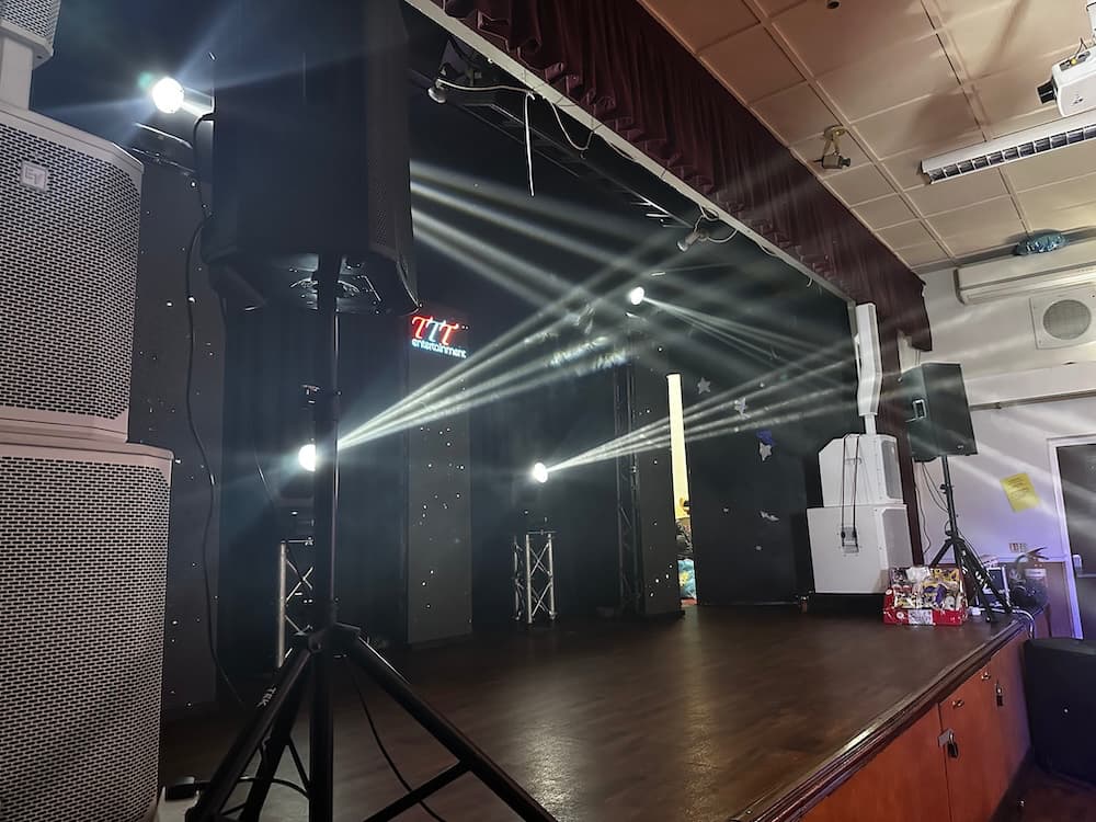 doncaster led video wall colums beam 5R lighting production truss podiums hire uk