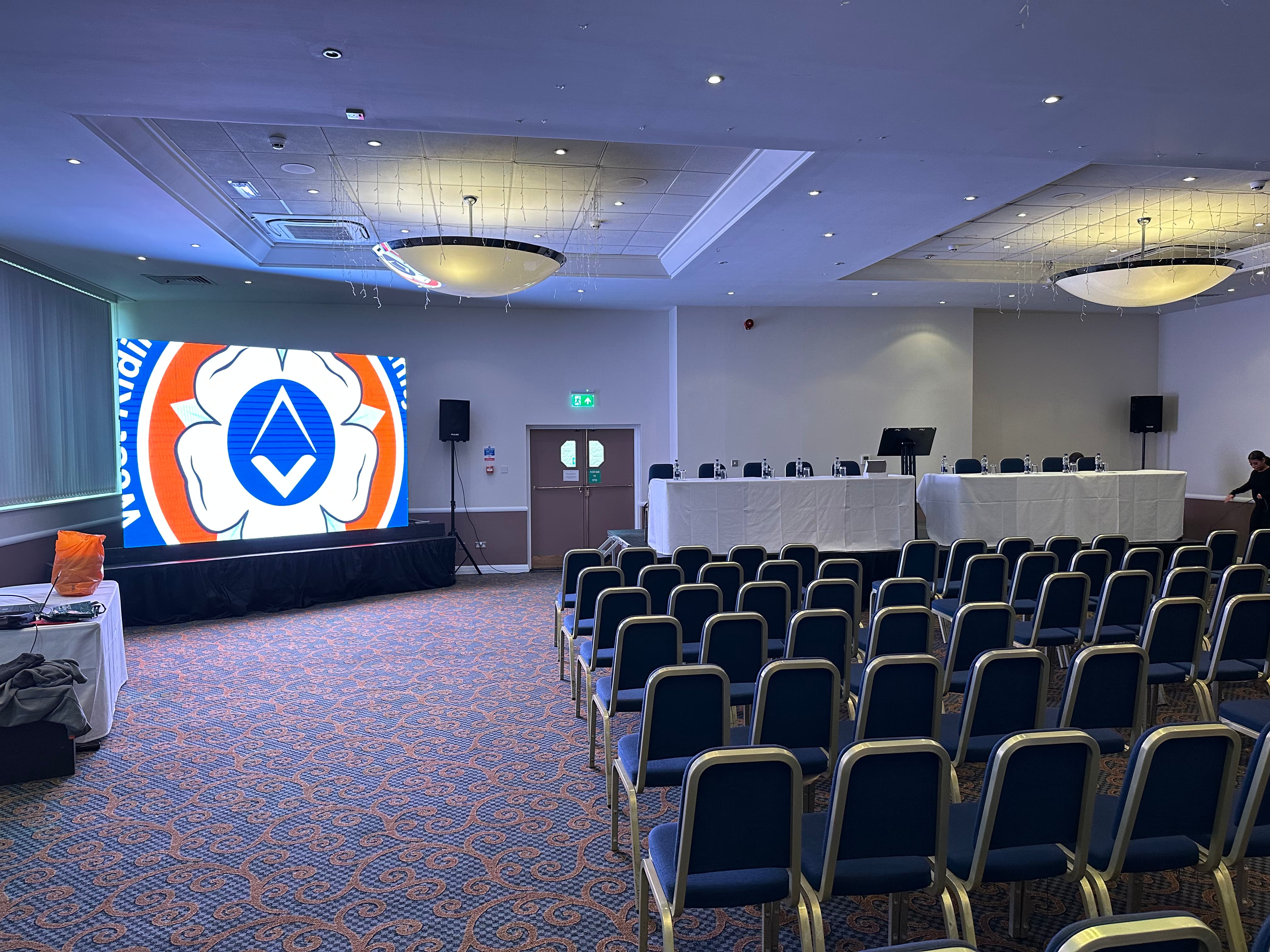 conference doncaster led video wall stage hire uk